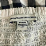 American Eagle  knot keyhole romper in a gingham pattern Photo 4