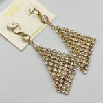 Amrita Singh  Crystal Gold Drop Earrings Photo 0