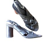 Rebecca Minkoff  Agata Leather Knot Slingback Sandals Black Sz 9 Photo 1