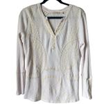 Soft Surroundings  Women's Embroidered  Long Sleeve Size Medium Photo 0