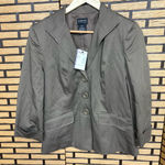 George Brown Stretch Blazer Size‎ 8 Tan Photo 0