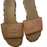 Tory Burch Tory‎ Burch black and tan woven sandals size 7.5 Photo 0
