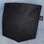 MINKPINK Denim And Faux Leather Shorts Photo 3