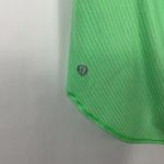 Lululemon ‎ Free To Be Wild Green Striped Racerback Tank Top Built-In Bra Size 4 Photo 3