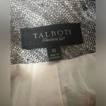 Talbots  Sorbonne Cotton Linen Blend Ribbon Belted Grace Fit Blazer Jacket 10 Photo 1