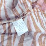Entro  pink Zebra Print Button-Up Blouse size small oversized Photo 6