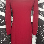 1. State XS state Ruby red long sleeve glitter dress Photo 0