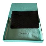 Tiffany & Co. Elsa Peretti black hearts card case holder with box & dust bag Photo 0