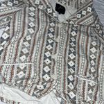 JACK Womens Large Jacket Coat Top Cotton Zip Shawl Collar Tribal Pockets L Large Photo 1