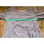 Capri shark bite hem textured purple shirt Sz M Purple Photo 8