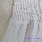 Eloquii off white smocked bodice dress smocked, tiered, size 18 Photo 4