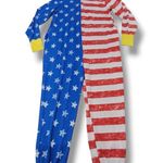 DC Comics Wonder Woman Jumpsuit Size Large Lg Loungewear Sleepwear American Flag Print Photo 0