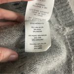 Ryu  Angora Wool Blend Distressed Open Knit Sweater Gray M Photo 4