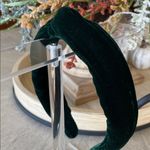 Velvet Green Padded Top Knot Headband Photo 3