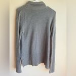Andrea Jovine  Grey Ribbed Turtleneck Sweater Cotton Viscose Size Small Photo 5