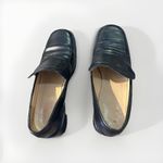 Gucci Shoes Loafers Patent Leather Vintage Slip Ons women Black Italy Sz 7.5 Photo 7