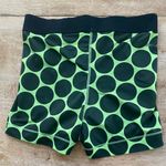 Nike Pro Women’s 3” Shorts Sz S in Bright Green/Black Polka Dot Photo 1