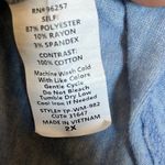 FINAL MARKDOWN Perseption Blue tie front top 2x Photo 2