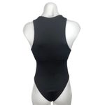 ZARA Black Crew Neck Sleeveless Full Cut Bottom One Piece Bodysuit Top Size S Photo 1