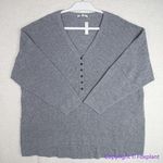 Madewell NEW Plus Asherton Waffle Henley Sweater in gray, 2X Photo 4