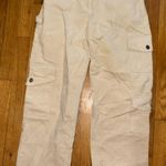 Cream corduroy cargo pants Photo 0