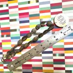 Gray Shell Beaded Monogram Pendant Necklace with Toggle Clasp Photo 4