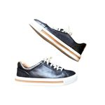 Clarks  Un‎ Maui Lace Black Leather Sneakers Sz 6 Photo 1