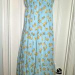 Lush Clothing New LUSH Blue Floral Flowy Long Maxi Dress Women’s Tiered Spring Sundress Sz M Photo 0