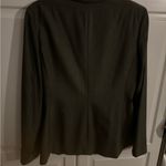 Loft Ann Taylor  Wool Blend grey button hidden Long Sleeve‎ Jacket Lined Size 8 Photo 6