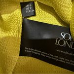 Solace London Marcie One Shoulder Draped Knot Mini Dress in Bright Yellow Sz 2 Photo 6