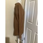 NBD  Cortado Brown Off Shoulder Long Sleeve Oversized Knit Sweater Top Photo 2