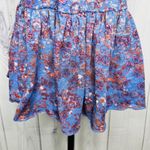 Free People Babydoll Peplum Tank Top Sz XS Blue Floral Bohemian Cottage Photo 4