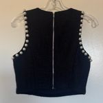 Endless Rose  Pearl Embellished Tank in Black Size Small Photo 3
