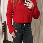 Target Red sweater   Size small Photo 0