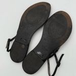 J.Crew Jeweled Italian Leather Capri Black Sandals Strappy Thong Slide 8 Photo 1