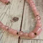 Baby Pink Acrylic Beaded Necklace – 24” – Mixed Shapes 🌼 Photo 1