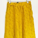 Knot Sisters  Feather Wideleg Elastic Waist Pants Small Gold Photo 1