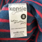 Kensie Women's red and blue Striped Knit Dress Multicolor Short Sleeve Size S Photo 5