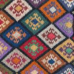 Peruvian Connection Vintage 90s Alpaca Sweater Handmade Diamond Loose Knit Photo 7