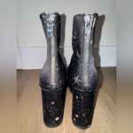 Current Mood Dolls Kill LYRA Platform Boots Black 7 Celestial Star N' Moon Goth Photo 3