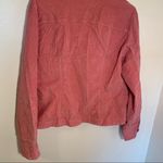 Snap Up Corduroy Shirt Jacket Pink Size L Photo 7