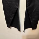 Avec Les Filles Avec Les Filles Anthropologie NWT Faux Vegan Leather Slit Leggings Black Small Photo 1