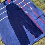 Vintage Real Comfort full length velour overalls Women’s size 14 Blue Photo 0