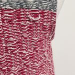 Anthropologie Sleeping On Snow Red Ivory Quillins Jacquard Open Vest Duster M/LP Photo 9