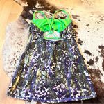 Lululemon Dancing Warrior Purple Green Pistachio Floral Tank Top Strappy Back 6 Photo 2