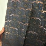 Boden Jacquard Trouser Pants Metallic Rose Gold Blue 12L Tall Holiday Party Glam Size undefined Photo 5