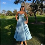 House Of CB  L A-C  'Mademoiselle' Cinderella Blue Tulle Midi Dress NWOT Photo 8