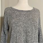 Garage Grey Knit Textured Lightweight Sweater Drop Shoulder M Medium Photo 2