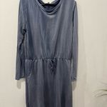 Elegant Blue Sweater Long Sleeve Dress Size L by Perfect Peach Gray Size L Photo 1