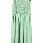 GILLI Green Smocked Knit Pullover Dress Size SMALL Photo 0